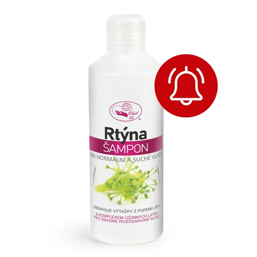Rtýna - šampon na normální a suché vlasy 250 ml