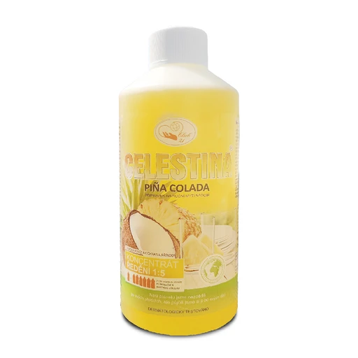 Celestina Piňa colada - přípravek na ruční mytí nádobí - 0,5 l