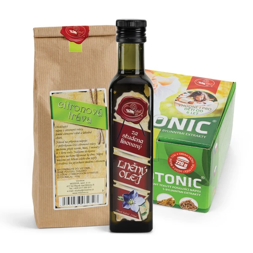 Balíček Fytotonic hrozen + Lněný olej + citronová tráva