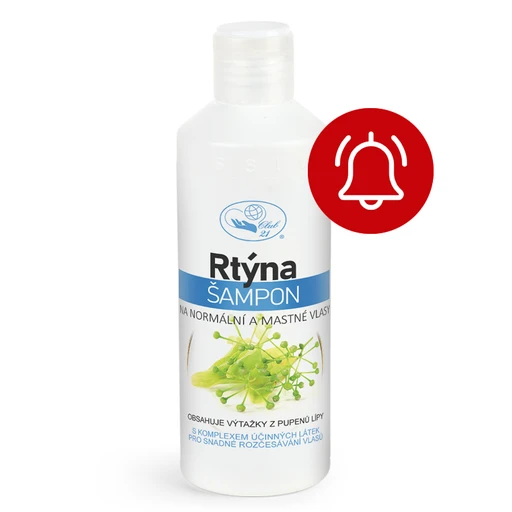 Rtýna - šampon na normální a mastné vlasy 250 ml