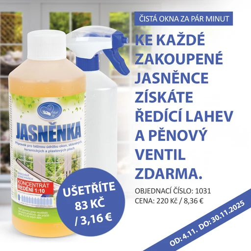 Jasněnka - prostředek na mytí oken 3 l
