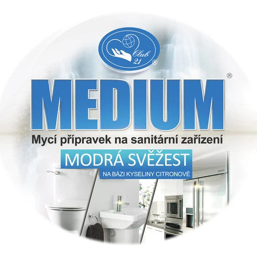 Velká etiketa Medium modrá svěžest